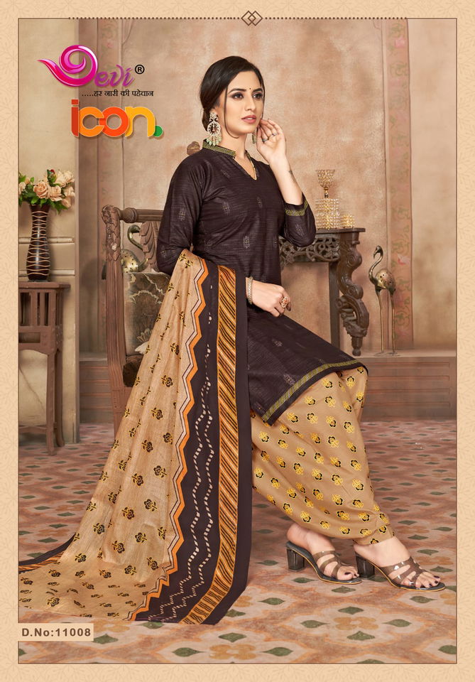 Devi Icon 11 Latest Regular Wear Heavy Printed Cotton Dress Material Collection